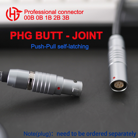 Free Socket  Quick Push-Pull Circular Self-latching B Series FGG PHG 00B 0B 1B 2B 3B 2 4 5 Pin Aviation Metal  Butting Connector ► Photo 1/6