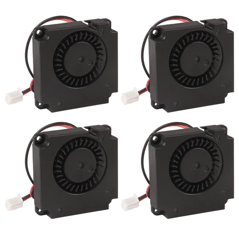 4 PC 3D Printer Cooling Fan 40x40x10mm Oil Bearing Turbo Cooling Fan with 2 Pin Terminal for MK8 3D Printer Whirlpool Fan ► Photo 1/1