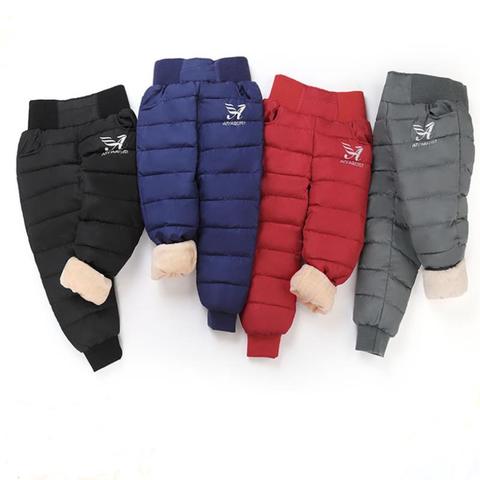 2022 Winter Teens Girls Boys Down Pants Children High Quality Warm Down Pant Boys Trousers Kids Leggings Teenage Down Ski Pants ► Photo 1/6