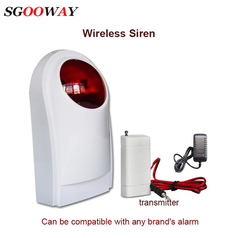 120db Wireless outdoor sound and light flashing siren for alarm system tuya 433mhz ► Photo 1/6
