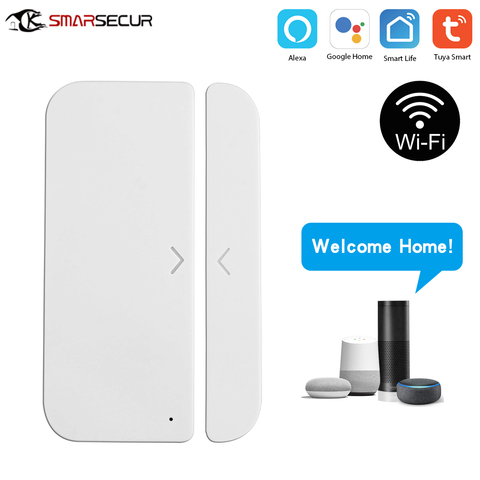 Tuya Smart WiFi Door Window Sensor Magnetic Detector Door Open / Closed Detectors APP Control Work With Amazon Alexa ► Photo 1/6