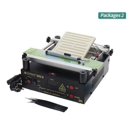 GORDAK853 anti-static preheating station digital display button setting temperature desoldering station 12 * 12cmheating plate ► Photo 1/6