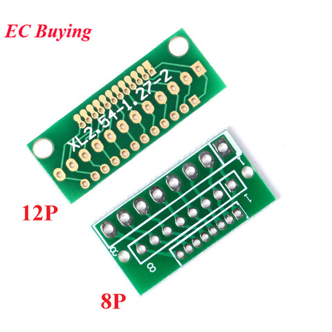 10pcs 1.27MM 2.0MM 2.54MM 8Pin 12Pin 8P 12P Adapter Board Plate for Wireless Modules Three Rows of 24/36 Holes ► Photo 1/5