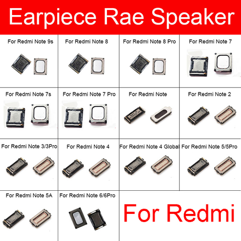 Top Ear Speaker Receiver Earpieces For Xiaomi Redmi Note 2 3 4 4X 5 5A 6 7 7s 8 Pro Ear Piece Speaker Replacement Repair Parts ► Photo 1/6