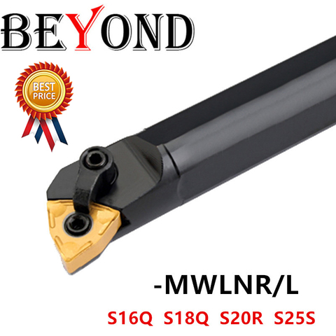 BEYOND MWLNR S20R-MWLNR08 S16Q-MWLNR08 S25S-MWLNR08 Lathe cutter CNC Turning tool Holder Carbide WNMG0804 S16Q-MWLNL08 MWLNR08 ► Photo 1/6