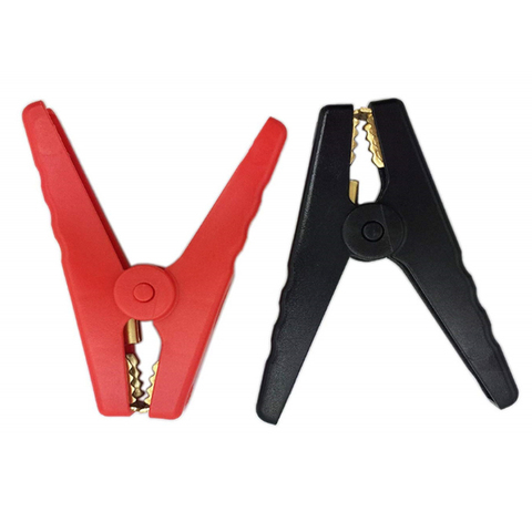 2pcs 150A Red  Black Crocodile Brass Car Alligator Clips  Battery Insulated Clips Clamp 98mm Long for Battery Chargers testing ► Photo 1/6