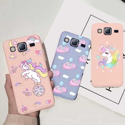 Cartoon Unicorn Cover For Samsung Galaxy J2 Prime J3 J5 J7 J7Core 2016 2017 J4 J6 J8 J2 2022 J4+ J6+ Canday Silicone soft Case ► Photo 1/1