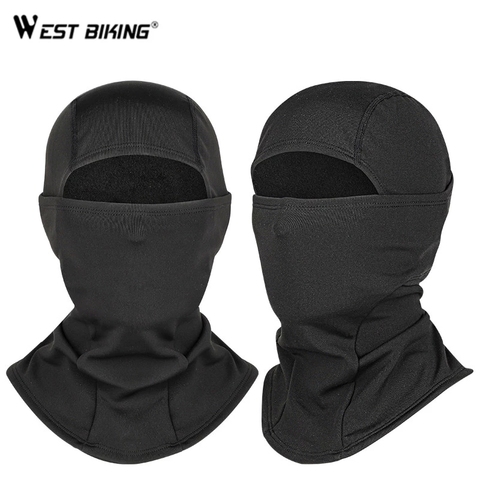 WEST BIKING Winter Headwear Cap Neck Guard Full Face Mask  Windproof Scarf Bike Cycling thermal warm fleece balaclava hood Hat ► Photo 1/6