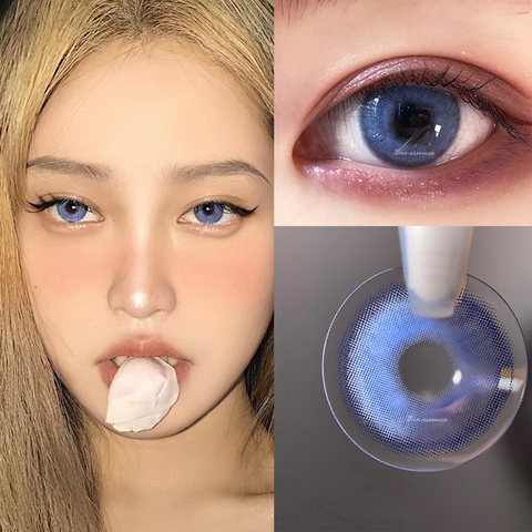 Cosmetic Contact Lenses for Big Eye Color Change Colored Colored Eye Lens Contacts 1 Pair Non Power Mapeup Eye Lens ► Photo 1/6