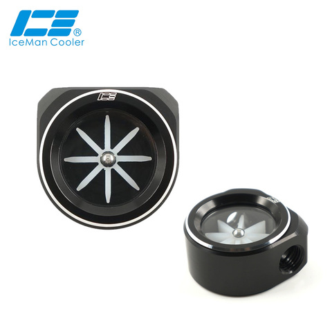 IceManCooler G1/4“  Water Cooling Flow ,Liquid  Flower Indicator,Computer Water Cooler Build Accessory, Black ,White ICE-R3 ► Photo 1/6