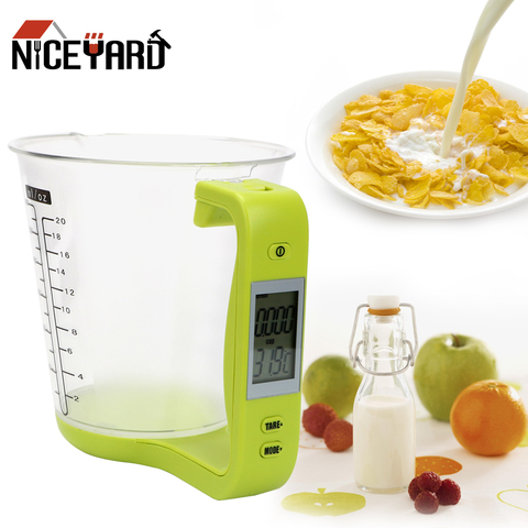 NICEYARD Electronic Measuring Cup Digital Beaker Host Weigh Temperature Measurement Cups With LCD Display Kitchen Scales ► Photo 1/6