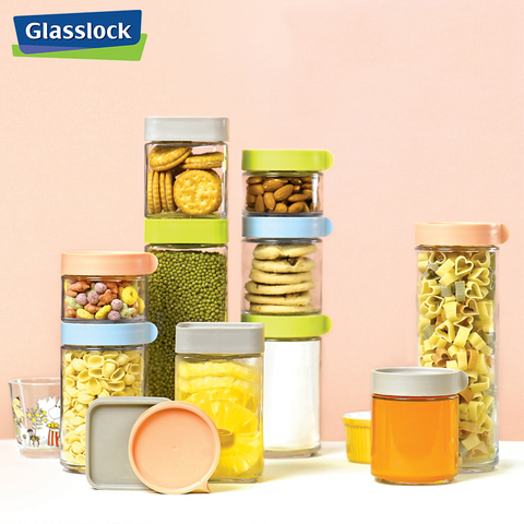 Glass Jar With Lid Food Storage Jars Glass Bottle Cookie Candy Box