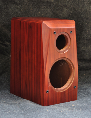 6.5 Inch 7 Inch Real Veneer bookshelf HiFi Speaker Empty Box Top Fillet Beveled Rosewood Veneer Shell ► Photo 1/3