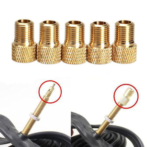 2/4PCS Valve Adapter Pump Convert Presta To Schrader Copper Valve Adaptor Wheels Gas Nozzle Tube Tool Bike Bicycle Accessories ► Photo 1/5