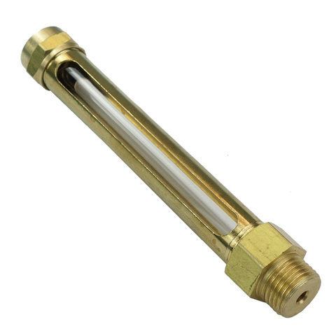 Brass Oil Liquid Level Indicator Sight Glass Gauge Lathes  Length 80-200mm M16*1.5 1/2 BSP ► Photo 1/2