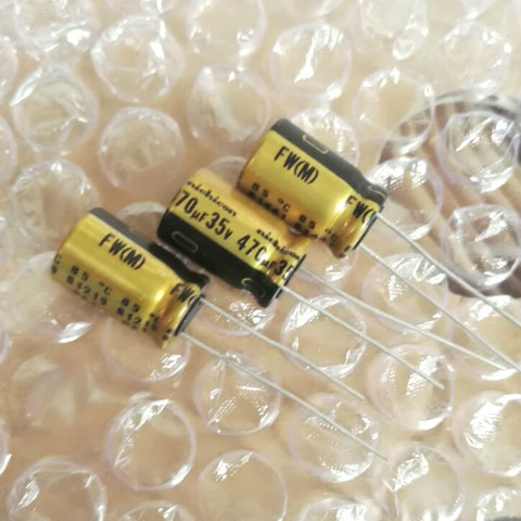 20pcs NEW NICHICON FW 470UF 35V 10X16MM audio 35V 470UF Electrolytic Capacitor 35V470uF filter amplifier 470UF/35V ► Photo 1/1