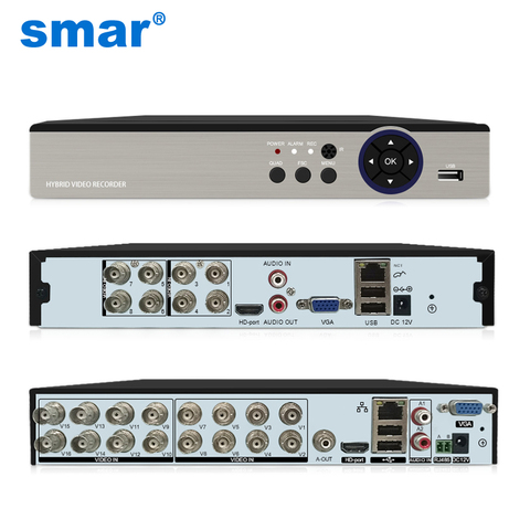 Smar 8CH 16CH 5M-N 5 in 1 Hybrid DVR Video Recorder for AHD Camera Analog Camera 5MP IP Camera P2P NVR CCTV System H.265 New ► Photo 1/6