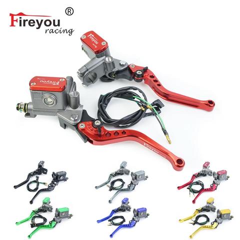 Brake Pump Master Cylinder Motorcycle lever Handlebar Hydraulic clutch Racing motorbike 22mm For Honda Yamaha Kawasaki Suzuki ► Photo 1/6