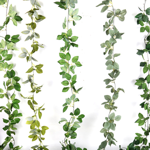 Wedding Decoration Artificial Fake Leaves Vines Eucalyptus Garlands Wall Hanging Plant Ivy Birthday Party Wedding Table Decor ► Photo 1/6