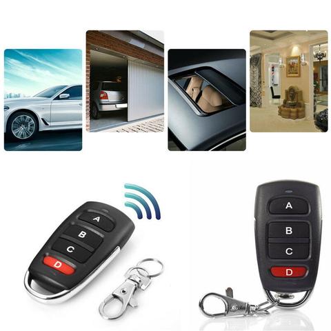 Universal 433mhz Wireless Electric Gate Garage Door Remote Control Key Fob Hand Transmitter Remotes Controller 4 Buttons ► Photo 1/6