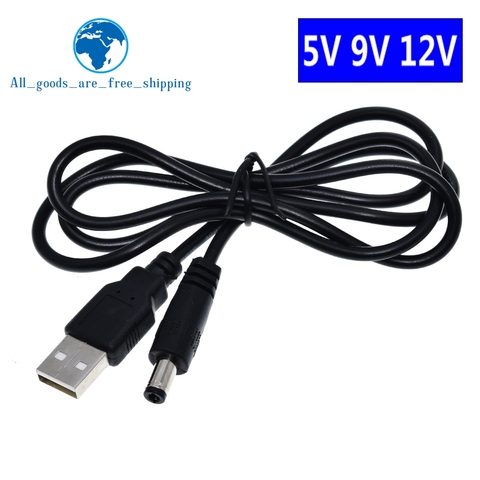 TZT Usb Power Boost Line Dc 5v To Dc 9v / 12v Step Up Module Usb Converter Adapter Cable 2.1x5.5mm Plug ► Photo 1/6