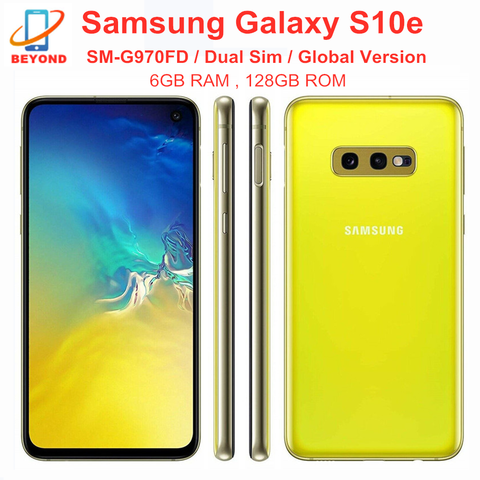 Samsung Galaxy S10e Duos G970FD Dual Sim Global Version Exynos 6GB RAM 128GB ROM Octa Core 5.8' NFC Original Unlocked Cell Phone ► Photo 1/6