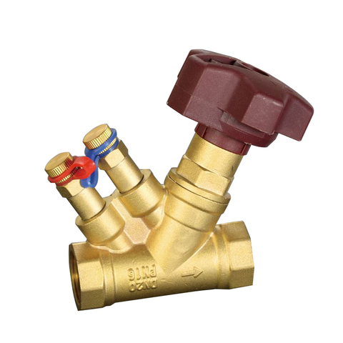 brass water flow regulating valve digital balancing valve manual flow regulator female thread DN15/DN20/DN25 ► Photo 1/3