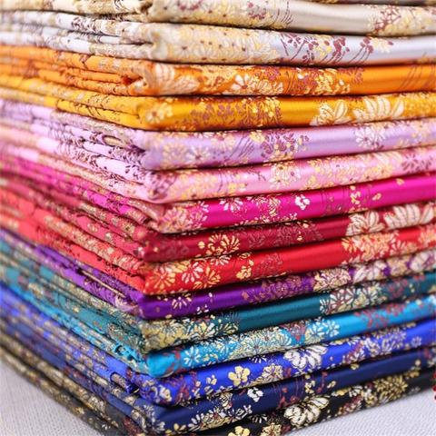 Brocade Silk Fabric Satin Flower Fabrics For Sewing Material For DIY Dress Fabric ► Photo 1/6