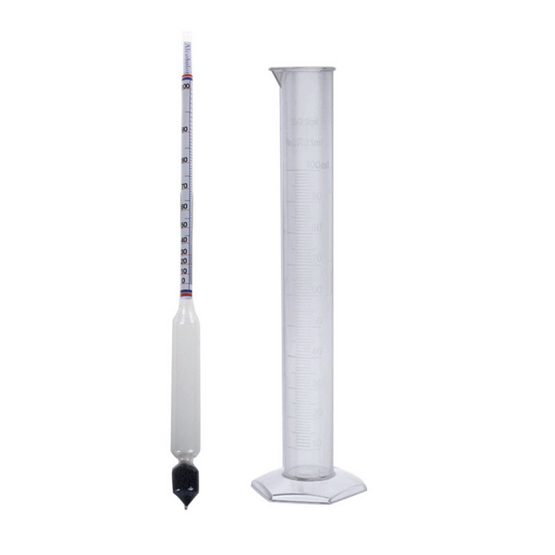 Hydrometer Tester Vintage measuring bottle Set Tools Alcoholmeter Alcohol Meter 