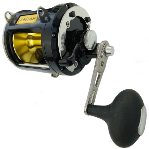 12000 series Max power 25kg casting reel 8 bearings deep sea fishing trolling reel metal coil right hand black fishing wheel ► Photo 1/6