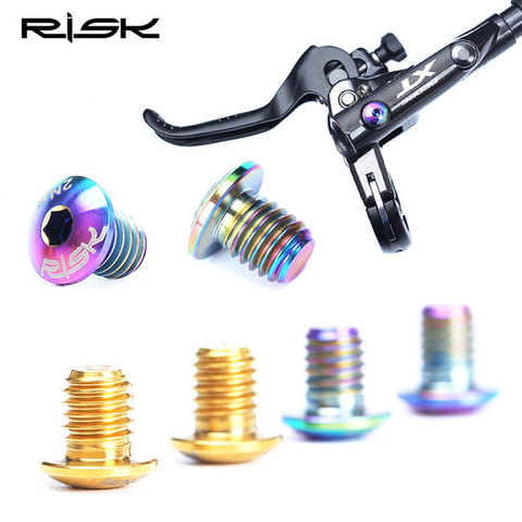 2PCS/4PCS RISK Road Mountain Bike Bicycle Hydraulic Disc Brake Bolt Spilt / Integrated Oil Master Cylinder Lever Fixed Screw ► Photo 1/6