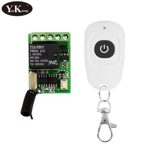 computer on off button remote control switch 5V 6V 9V 12V Remote Control Push Button RF Wireless Switch 315 433 Smart Home Alarm ► Photo 1/6