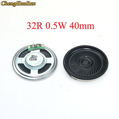 ChengHaoRan 1pcs Ultra-thin speaker 32 ohms 0.5 watt 0.5W 32R speaker Diameter 40MM 4CM thickness 5MM ► Photo 1/3
