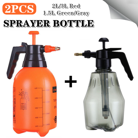 Sprayer 2-Pcs Hand Pressure Trigger Disinfection Sprayers Bottle Adjustable Air Compression Sterilize Spray Bottle Watering Can ► Photo 1/6