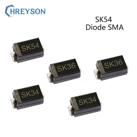 50Pcs SMD Schottky Diode SK36 SK54 SK310 SK34 2A 20V 30V 40V 50V 60V 80V 100V DO-214AC SMA ► Photo 1/6