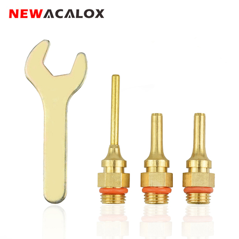 NEWACALOX Large Diameter Hot Melt Glue Gun Nozzle 1.5x55mm 2.0x38mm 3.0x38mm 3PCS/lot High Quality Steel Material ► Photo 1/6