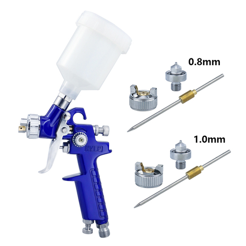 Spray Guns Professional Mini H-2000 Pneumatic Paint Spray Gun Power Tool 0.8/1.0mm Painting Cars Aerograph Tool HVLP Spray Gun ► Photo 1/6