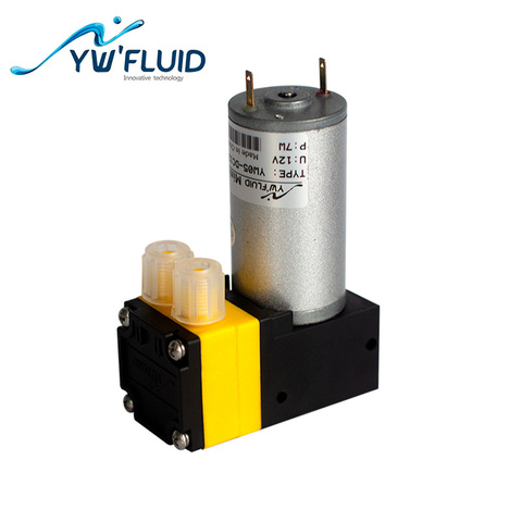 YWfluid 24/12V chemical-resistance mini Diaphragm pump with dc motor used for Blood Pressure Moniors YW05-A DC with PTFE ► Photo 1/5