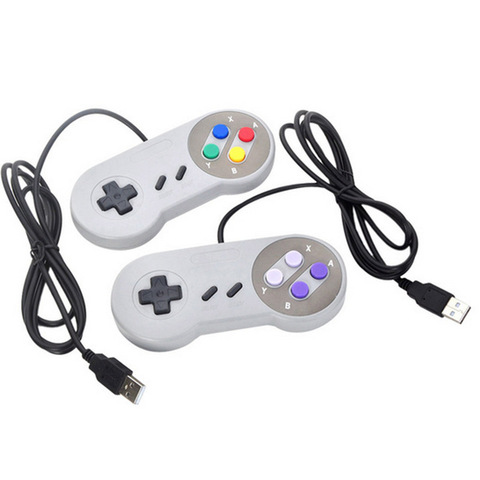 Controle Usb Super Nintendo Snes Compatível Com Computador Pc Mac