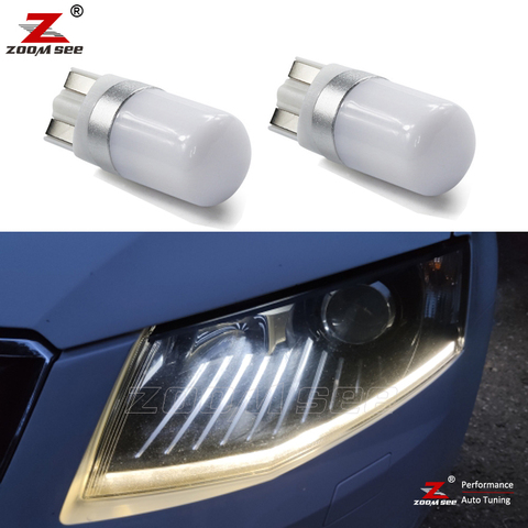 2pc Canbus White LED Parking Position Side light bulb for Skoda Octavia 3 MK3 A7 with xenon headlight (2013-2016) ► Photo 1/5