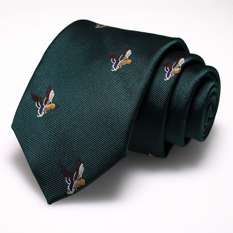 JEMYGINS 2022 New Ties For Men 8cm silk Woven Fashion Men Tie Handmade Animals Pattern Necktie Classic Party Wedding gift ► Photo 1/6