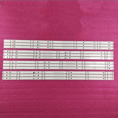 12 PCS/set LED backlight strip for LG 65UJ6300 65UJ630V 65UJ634V 65UJ5500 65UK6100 Innotek 17Y 65inch_A SSC 65UJ63_UHD_A B C D ► Photo 1/6