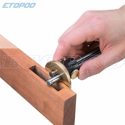 Canada Dual Marking Gauge Fine tuning Double Rod Woodworking Scriber Marking tool High precision Scriber Gauge ► Photo 1/6