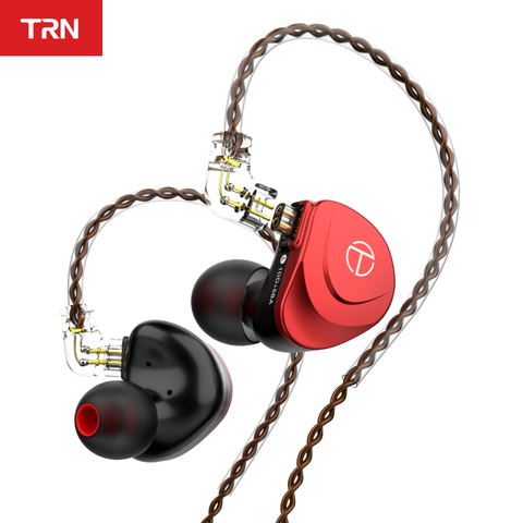 TRN V90S 5BA+1DD Earphones Metal Headset Hybrid HIFI Bass Earbuds In Ear Monitor  Noise Cancelling 6N OCC Pure Copper Cable vx ► Photo 1/6