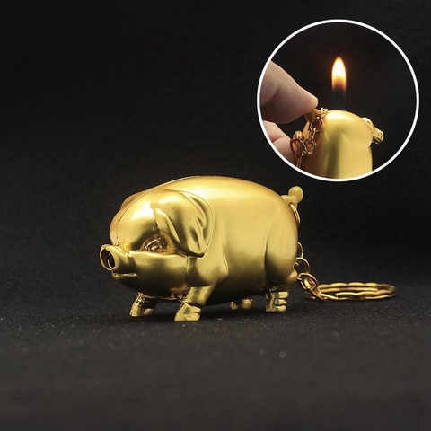 Buy Funny Gas Lighter With Keychain Cigarettes Smoking Accessories Herb Smoking Pipe Mini Lighters Metal Lighters ► Photo 1/6
