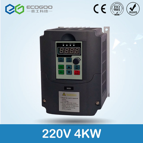 2.2KW Variable Frequency Drive VFD Inverter 3HP 220V VSD for CNC router Spindle motor speed control ► Photo 1/6