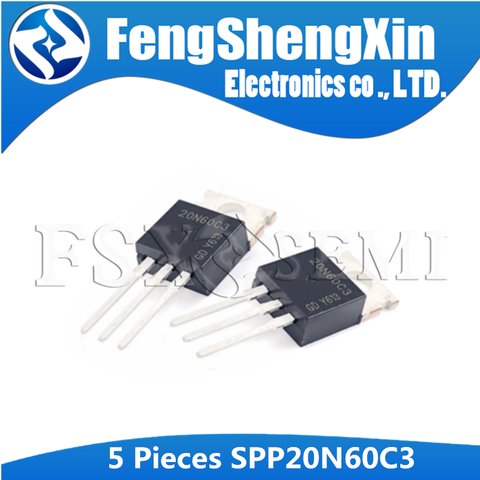 5pcs/lot SPP20N60C3 20N60C3 TO-220 Power Transistor MOS ► Photo 1/6