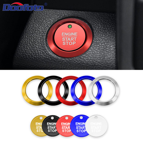 100% New Car Engine Start Ring Button Cover Car Styling Accessories Interior Mouldings For Ford Focus Kuga F150 Fiesta Ecosport ► Photo 1/6