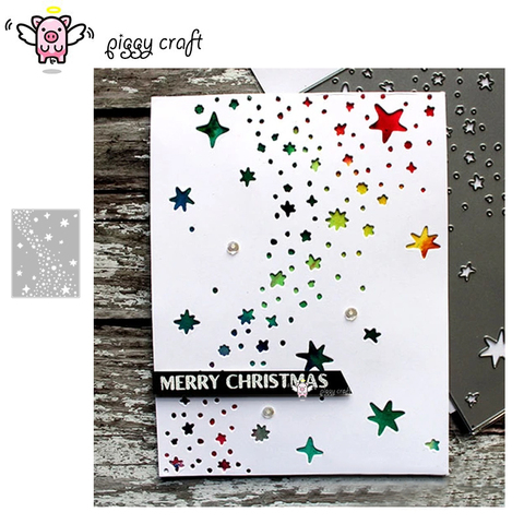 Piggy Craft metal cutting dies cut die mold Star Meteor Frame Scrapbook paper craft knife mould blade punch stencils dies ► Photo 1/6