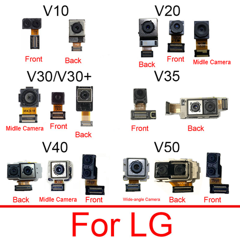 Front & Rear Camera Module For LG V10 V20 V30 V40 Main Back Big And Facing Small Camera Flex Ribbon Cable Replacement Repair ► Photo 1/6